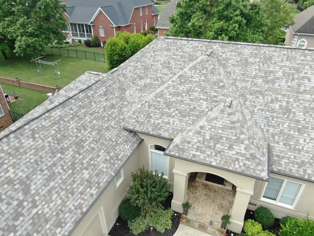 Top-rated GAF shingle roofing installed on a Chattanooga home